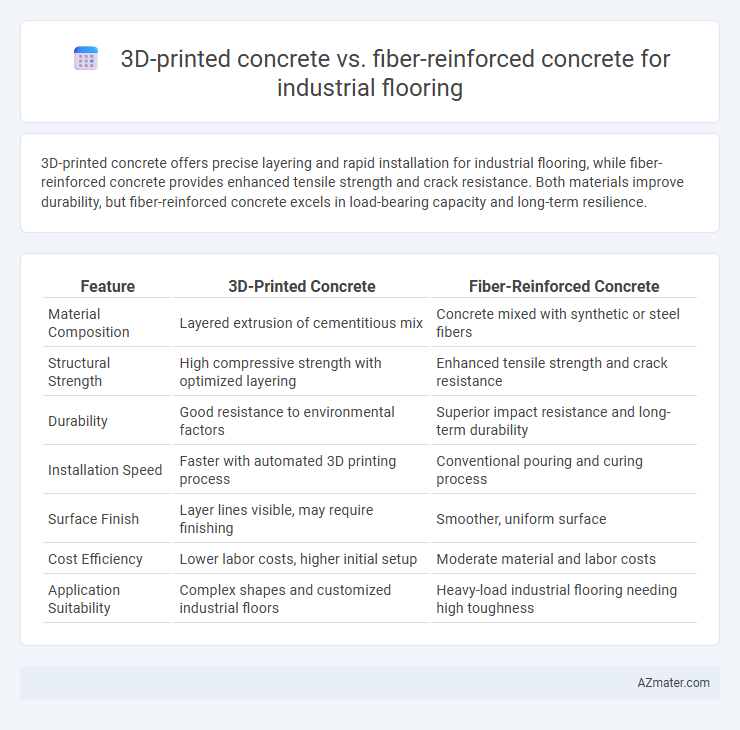 3D-printed concrete vs. fiber-reinforced concrete for industrial flooring - What is The Difference?