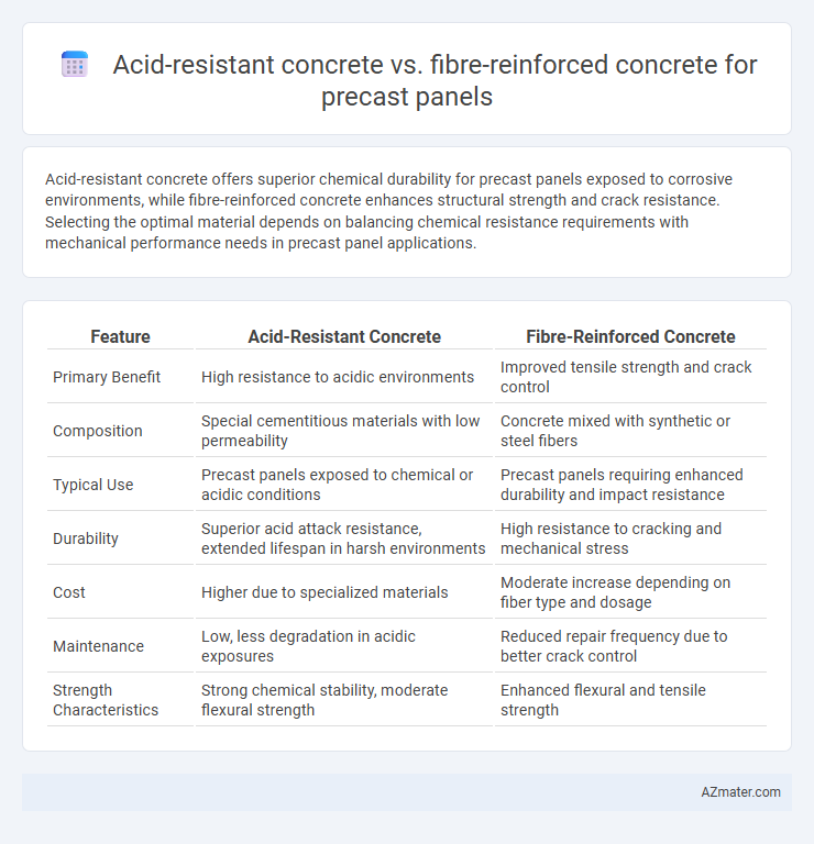 Acid-resistant concrete vs. fibre-reinforced concrete for precast panels - What is The Difference?