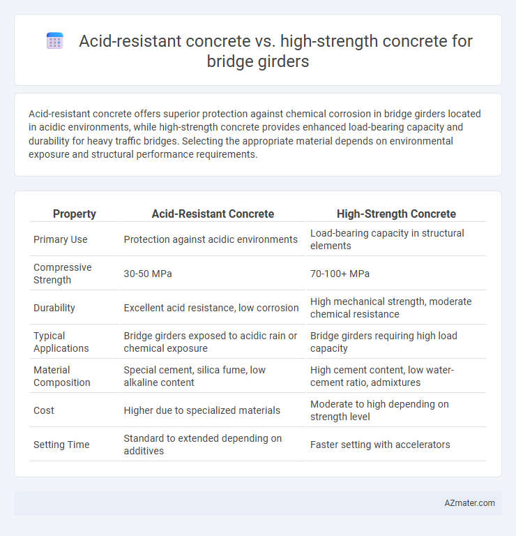 Acid-resistant concrete vs. high-strength concrete for bridge girders - What is The Difference?