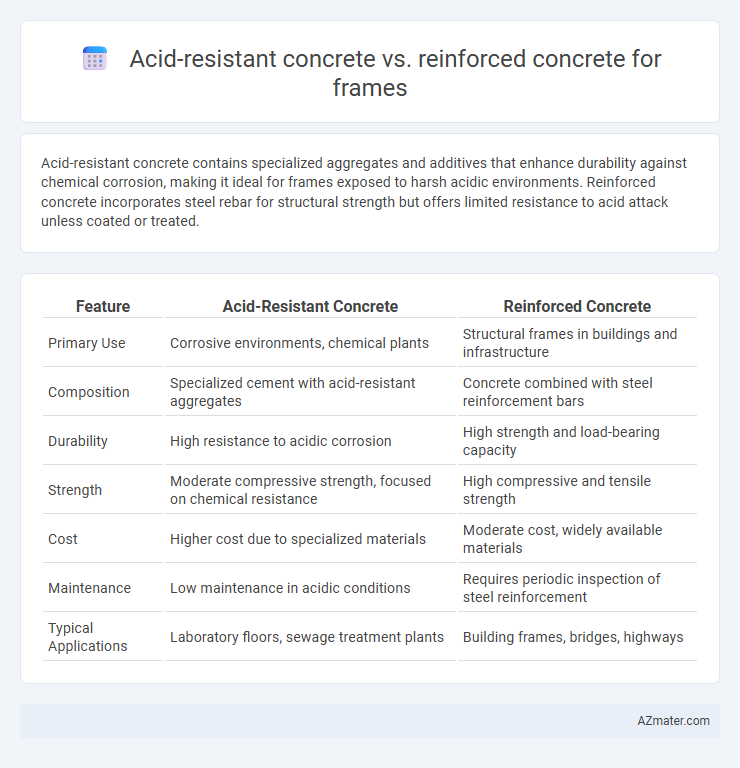 Acid-resistant concrete vs. reinforced concrete for frames - What is The Difference?