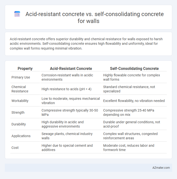 Acid-resistant concrete vs. self-consolidating concrete for walls - What is The Difference?