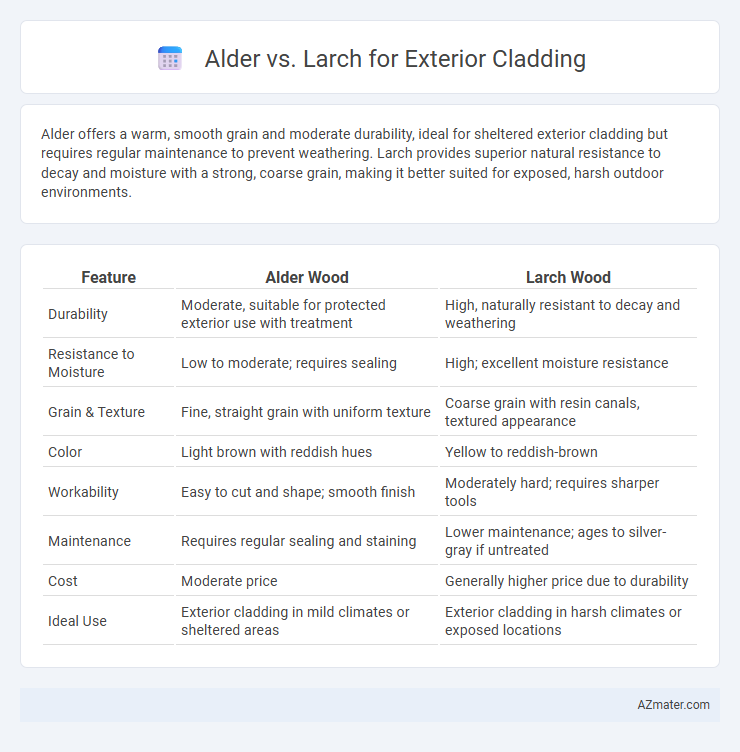 Alder vs. Larch for Exterior Cladding - What is The Difference?