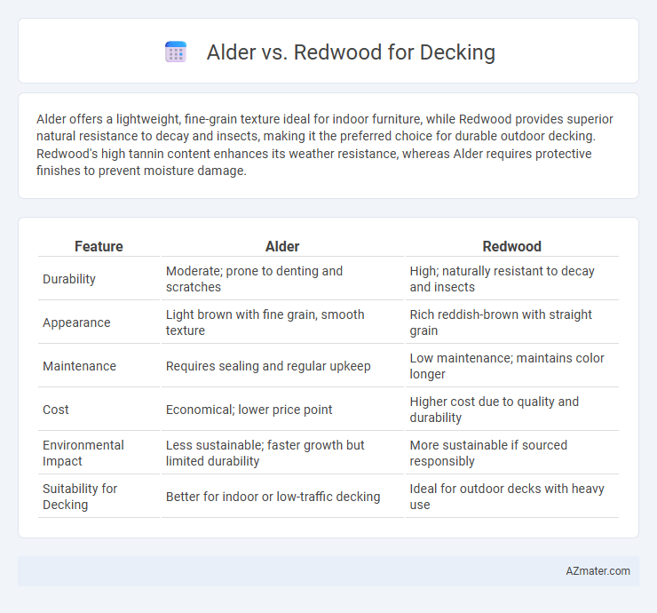 Alder vs. Redwood for Decking - What is The Difference?