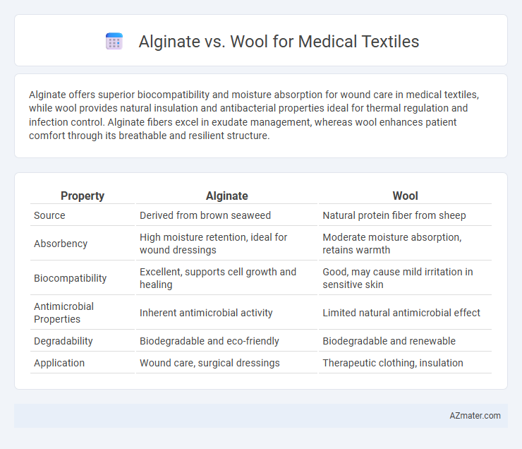 Alginate vs. Wool for Medical Textiles - What is The Difference?