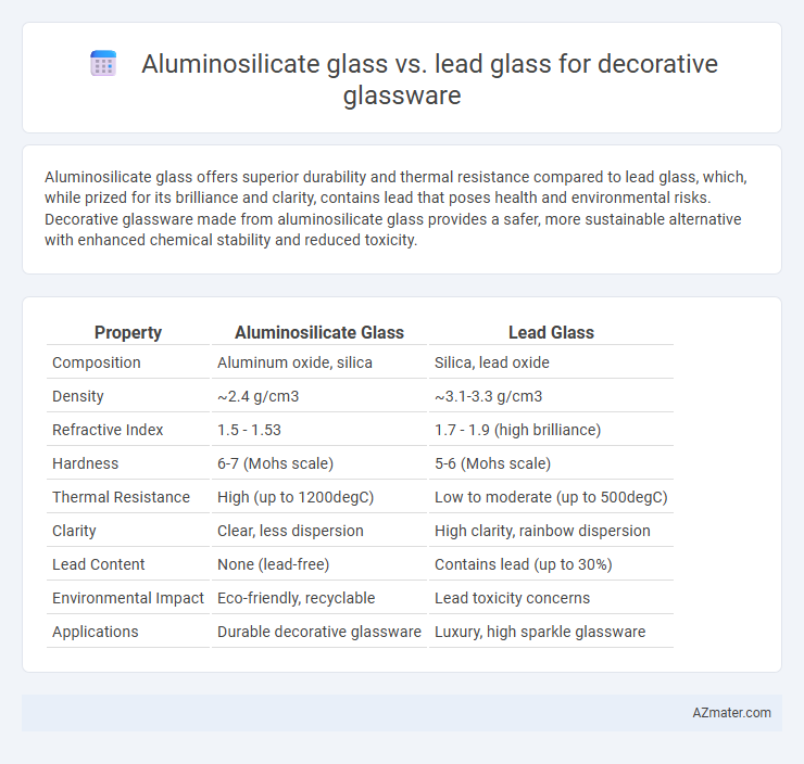 Aluminosilicate glass vs. lead glass for decorative glassware - What is The Difference?