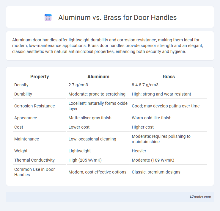 Aluminum vs. Brass for Door Handles - What is The Difference?