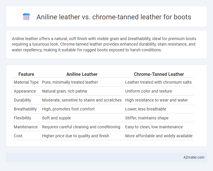 Aniline leather vs. chrome-tanned leather for boots - What is The Difference?