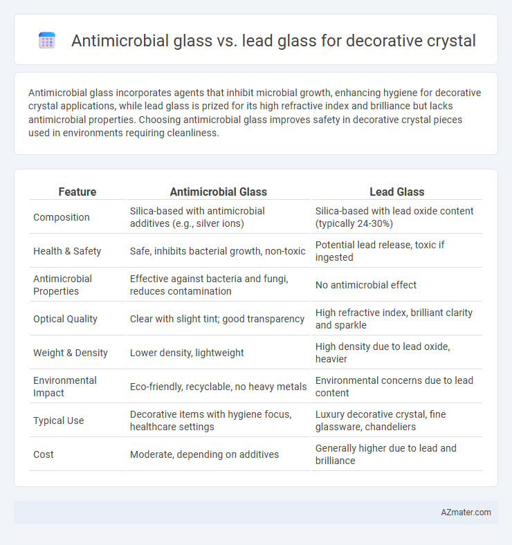 Antimicrobial glass vs. lead glass for decorative crystal - What is The Difference?
