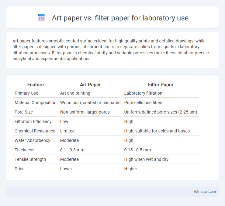 Art paper vs. filter paper for laboratory use - What is The Difference?