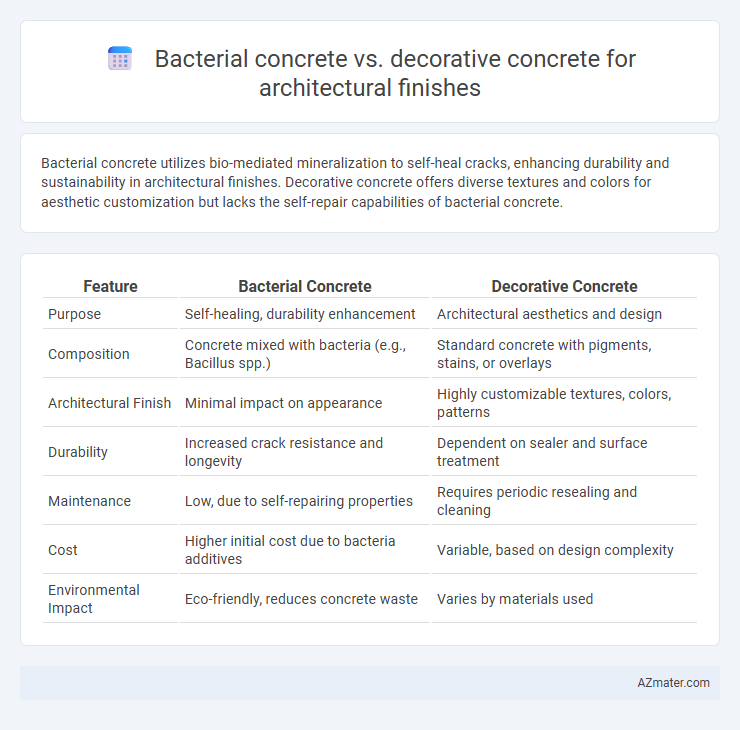 Bacterial concrete vs. decorative concrete for architectural finishes - What is The Difference?