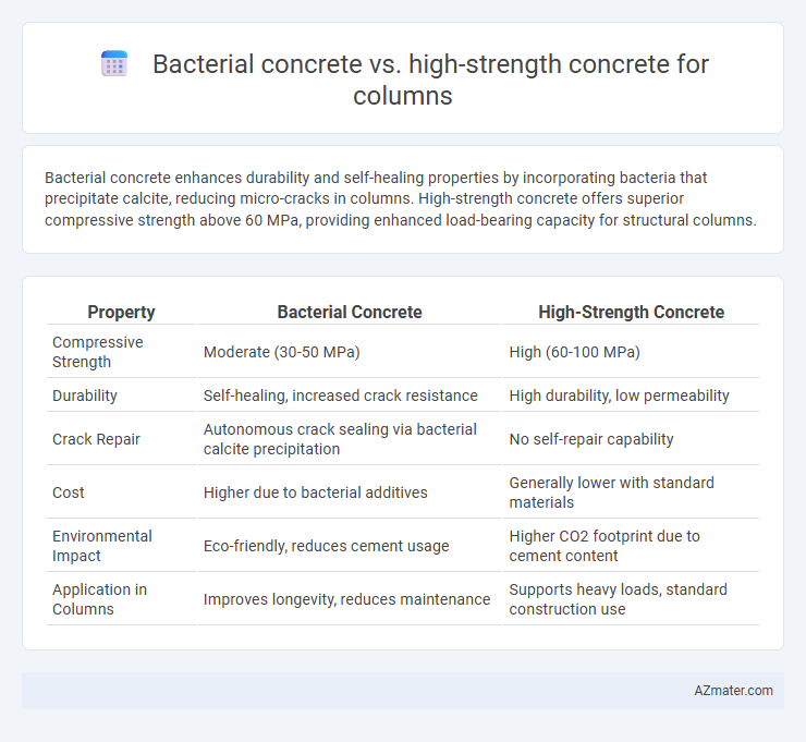 Bacterial concrete vs. high-strength concrete for columns - What is The Difference?