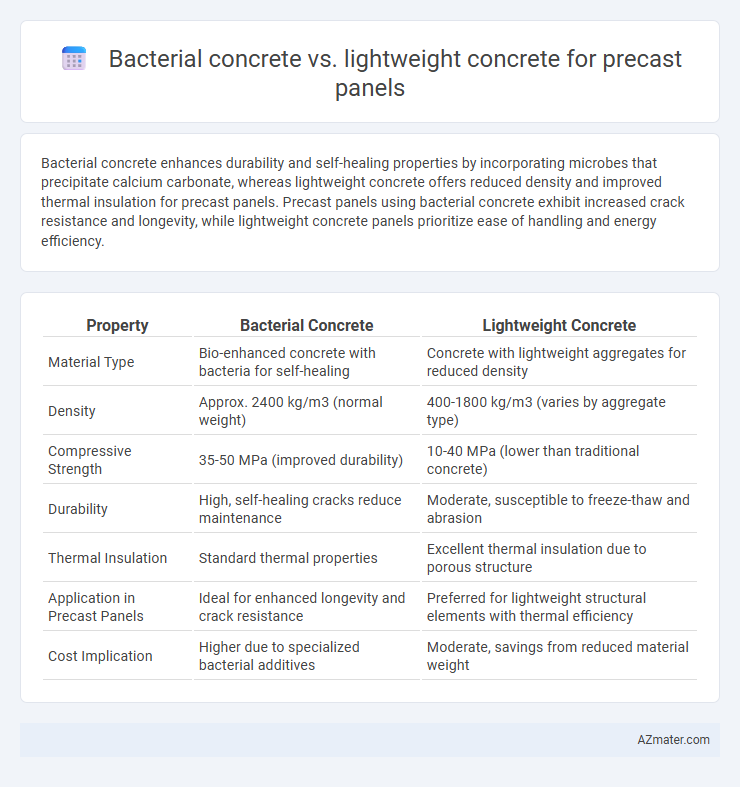 Bacterial concrete vs. lightweight concrete for precast panels - What is The Difference?