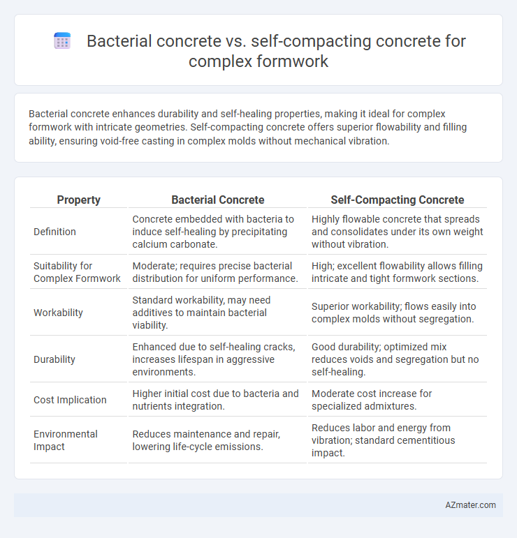 Bacterial concrete vs. self-compacting concrete for complex formwork - What is The Difference?
