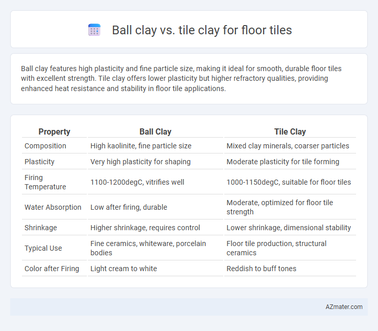 Ball clay vs. tile clay for floor tiles - What is The Difference?