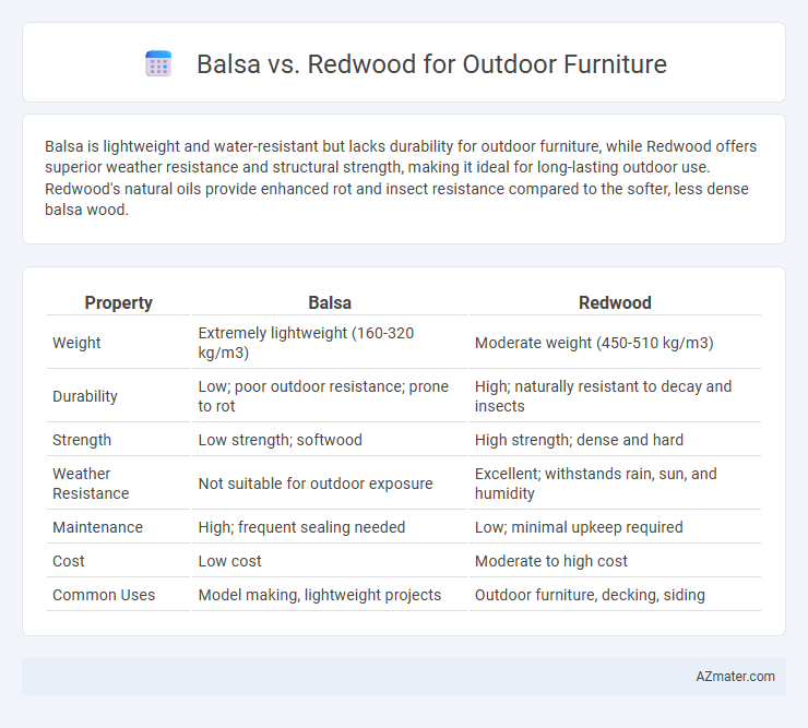 Balsa vs. Redwood for Outdoor Furniture - What is The Difference?