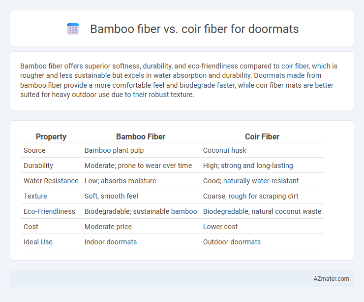 Bamboo fiber vs. coir fiber for doormats - What is The Difference?