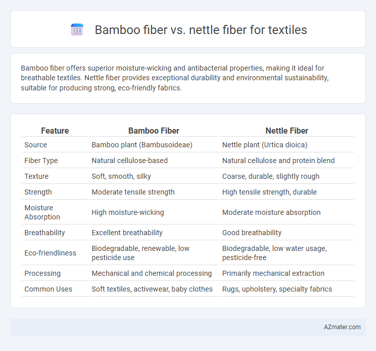 Bamboo fiber vs. nettle fiber for textiles - What is The Difference?