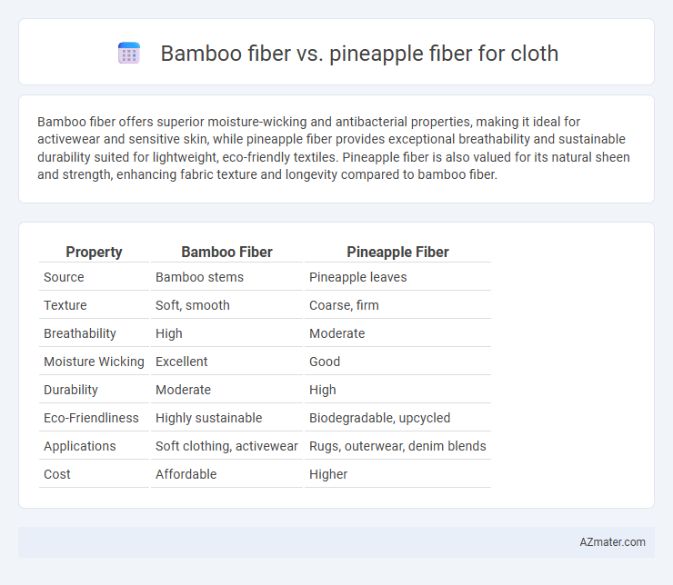 Bamboo fiber vs. pineapple fiber for cloth - What is The Difference?