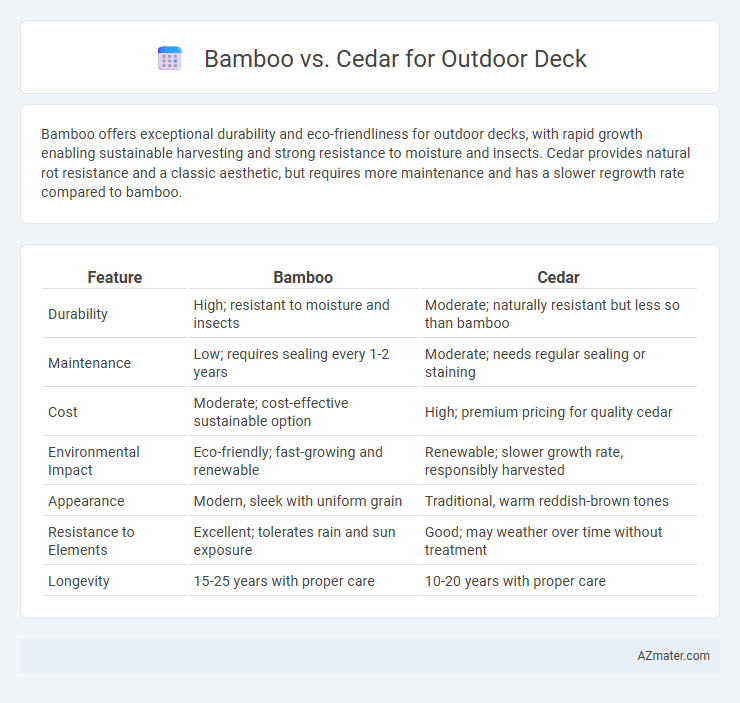 Bamboo vs. Cedar for Outdoor Deck - What is The Difference?