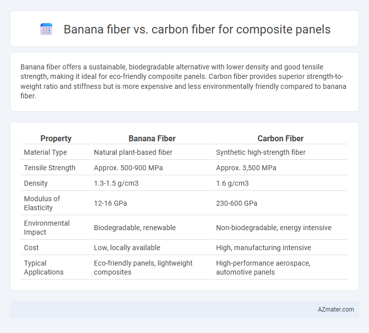 Banana fiber vs. carbon fiber for composite panels - What is The Difference?