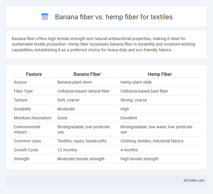 Banana fiber vs. hemp fiber for textiles - What is The Difference?