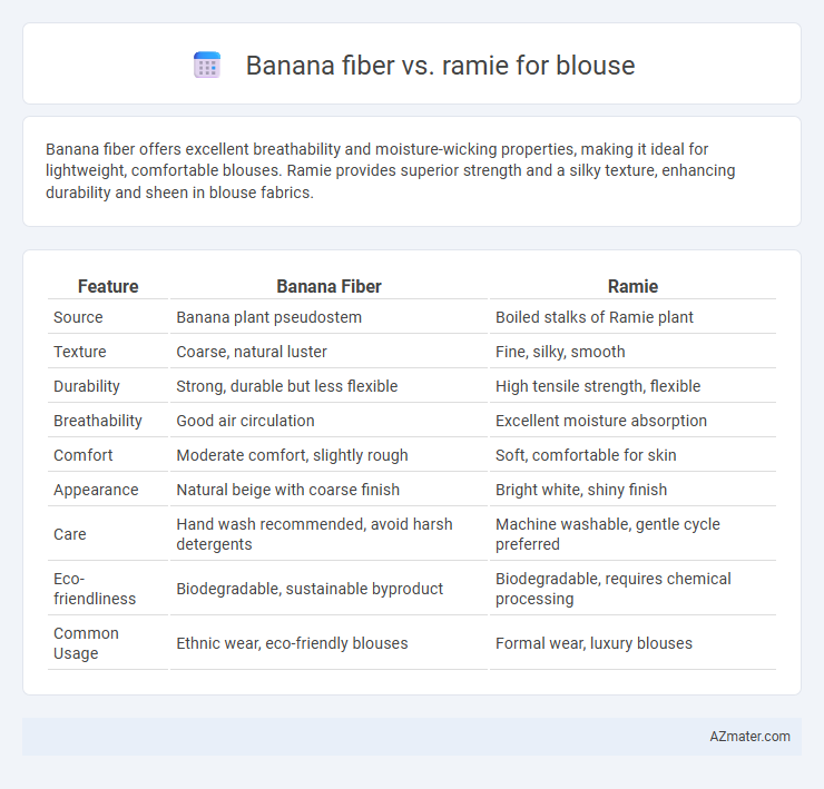 Banana fiber vs. ramie for blouse - What is The Difference?