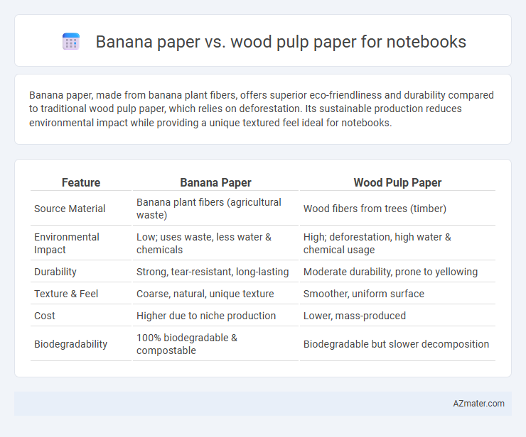 Banana paper vs. wood pulp paper for notebooks - What is The Difference?