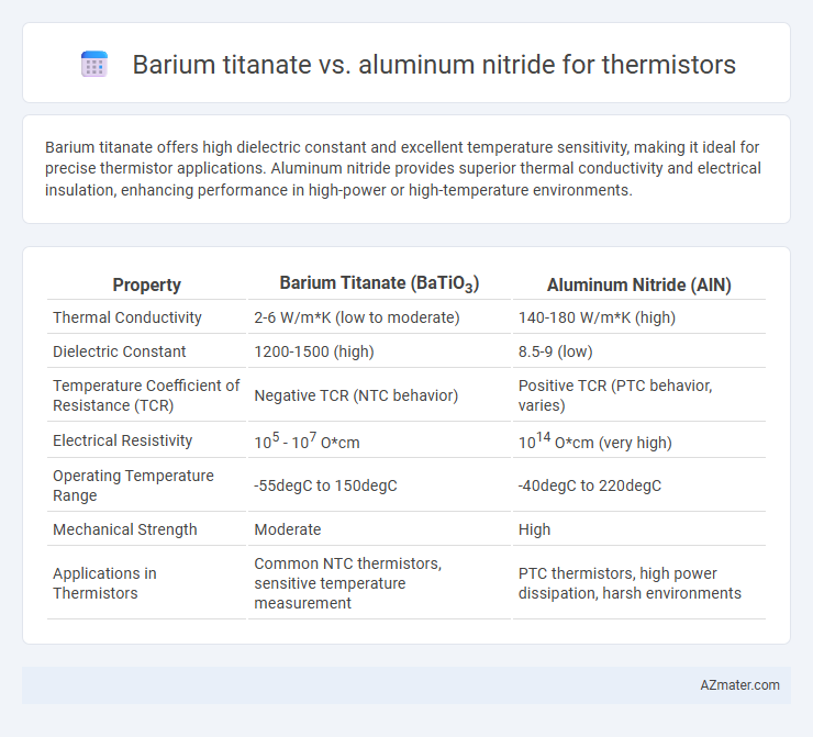 Barium titanate vs. aluminum nitride for thermistors - What is The Difference?