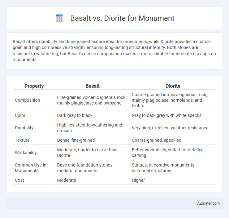 Basalt vs. Diorite for Monument - What is The Difference?