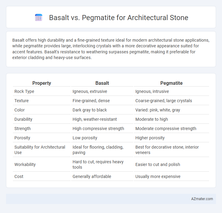 Basalt vs. Pegmatite for Architectural Stone - What is The Difference?