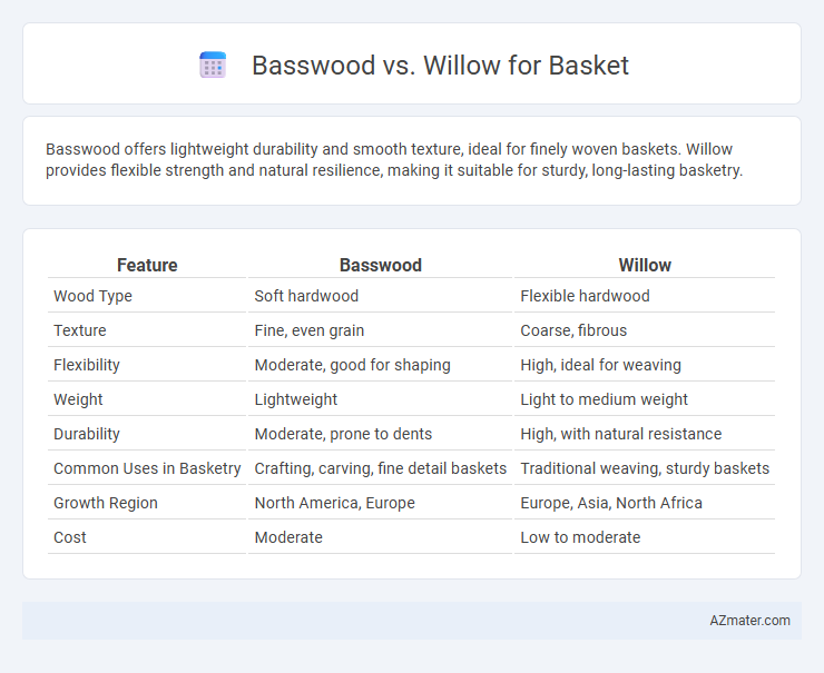 Basswood vs. Willow for Basket - What is The Difference?