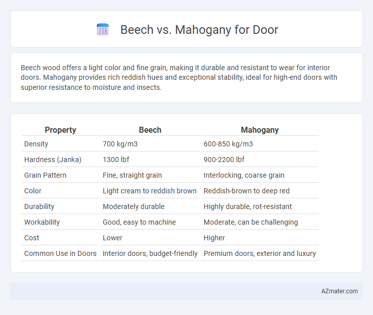Beech vs. Mahogany for Door - What is The Difference?
