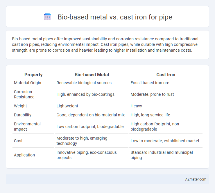 Bio-based metal vs. cast iron for pipe - What is The Difference?