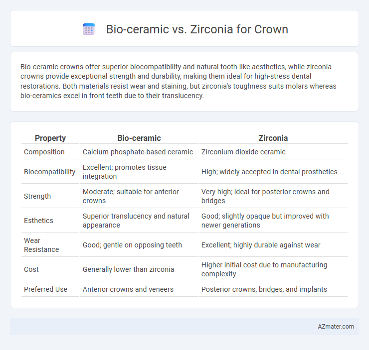 Bio-ceramic vs. Zirconia for Crown - What is The Difference?
