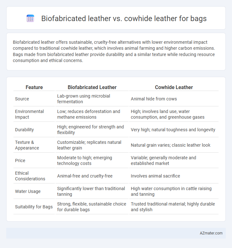 Biofabricated leather vs. cowhide leather for bags - What is The Difference?
