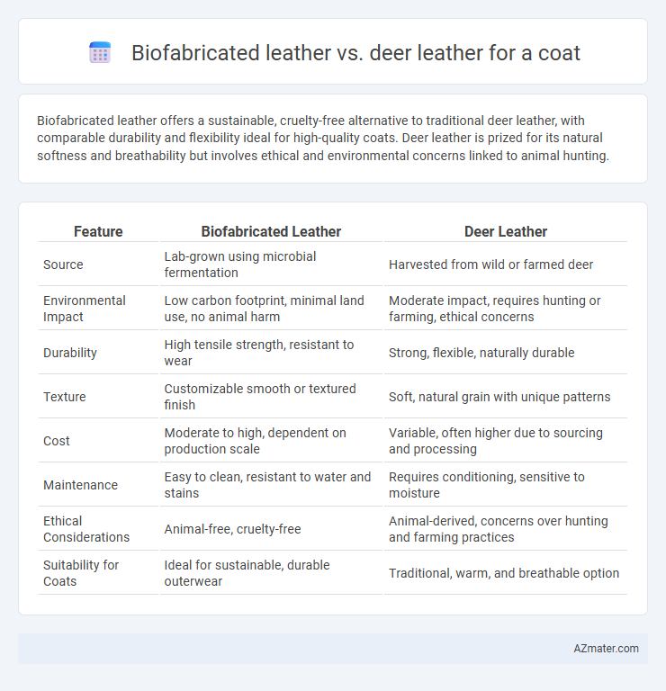 Biofabricated leather vs. deer leather for a coat - What is The Difference?