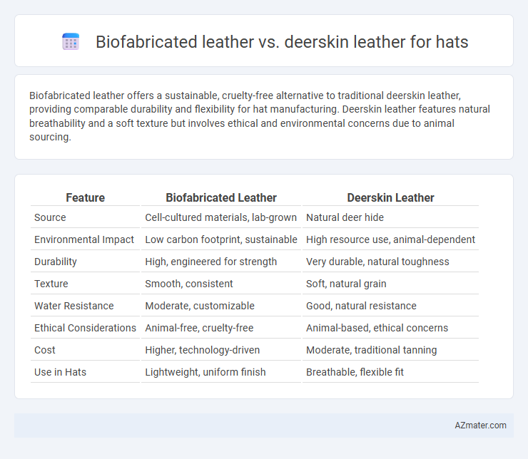 Biofabricated leather vs. deerskin leather for hats - What is The Difference?