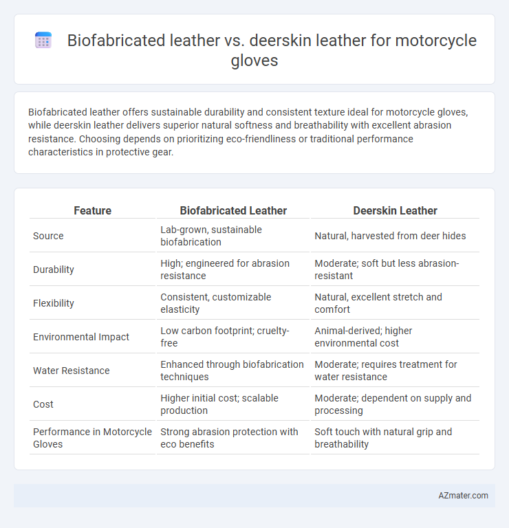 Biofabricated leather vs. deerskin leather for motorcycle gloves - What is The Difference?