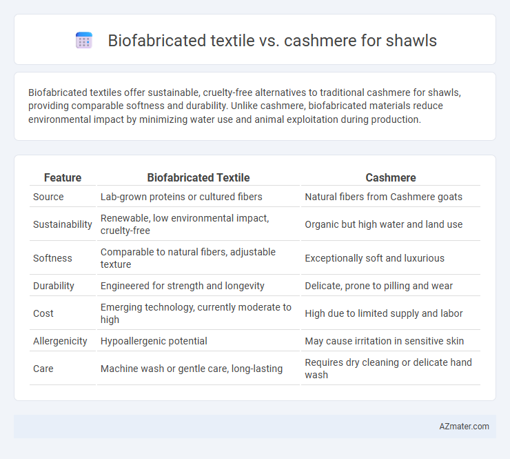 Biofabricated textile vs. cashmere for shawls - What is The Difference?