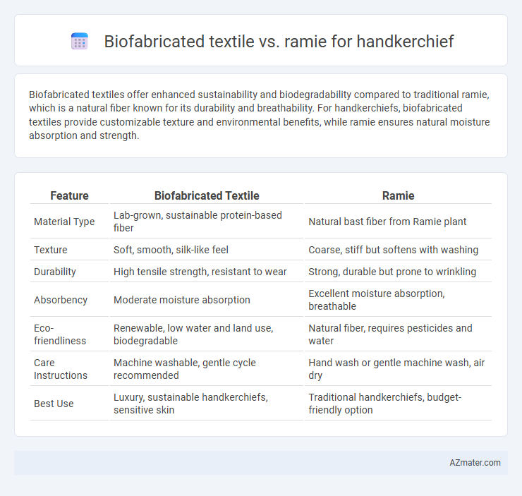 Biofabricated textile vs. ramie for handkerchief - What is The Difference?