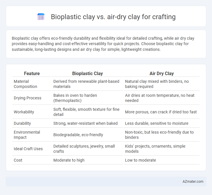 Bioplastic clay vs. air-dry clay for crafting - What is The Difference?