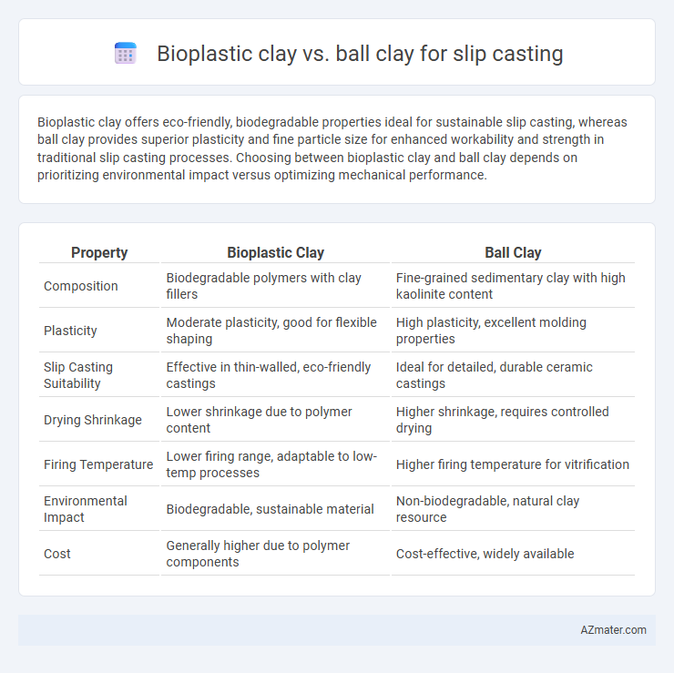 Bioplastic clay vs. ball clay for slip casting - What is The Difference?