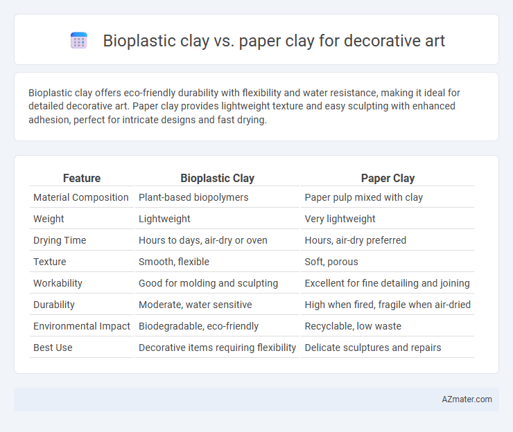 Bioplastic clay vs. paper clay for decorative art - What is The Difference?