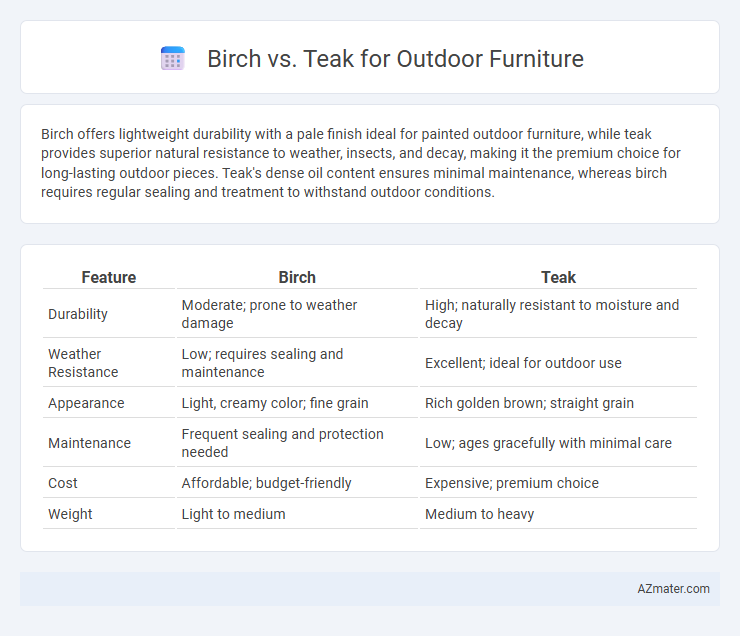 Birch vs. Teak for Outdoor Furniture - What is The Difference?