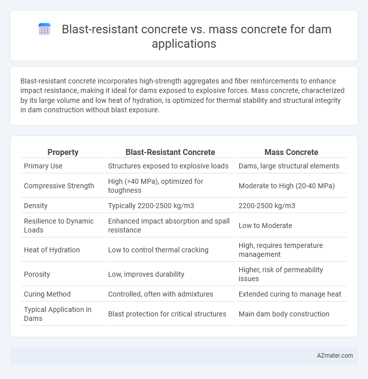 Blast-resistant concrete vs. mass concrete for dam applications - What is The Difference?