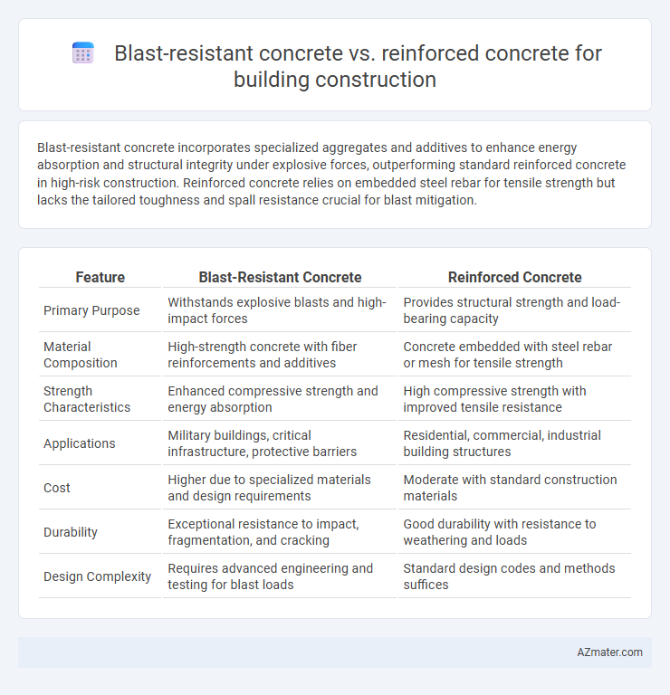 Blast-resistant concrete vs. reinforced concrete for building construction - What is The Difference?