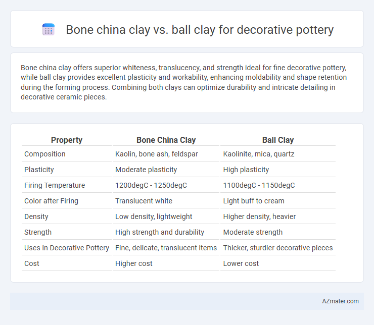 Bone china clay vs. ball clay for decorative pottery - What is The Difference?