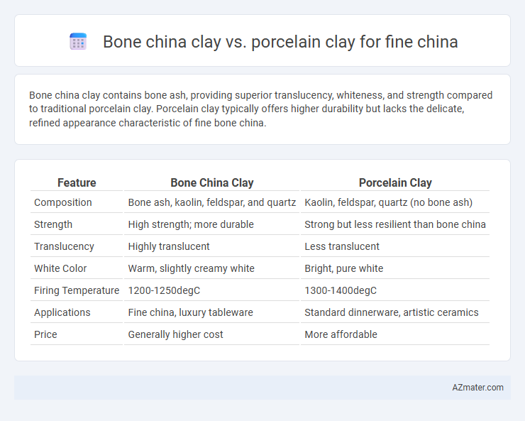 Bone china clay vs. porcelain clay for fine china - What is The Difference?