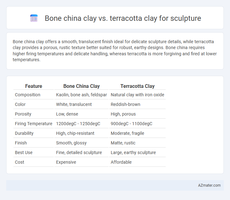 Bone china clay vs. terracotta clay for sculpture - What is The Difference?
