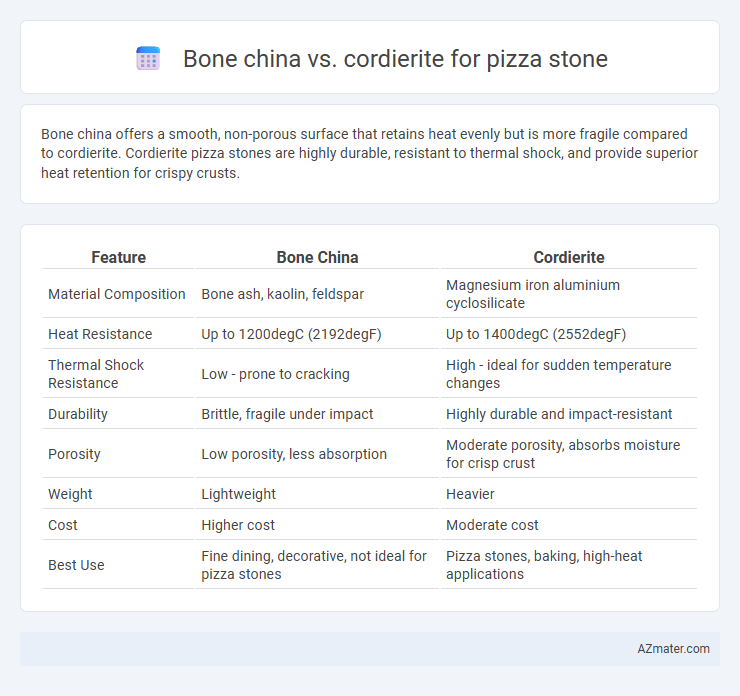 Bone china vs. cordierite for pizza stone - What is The Difference?